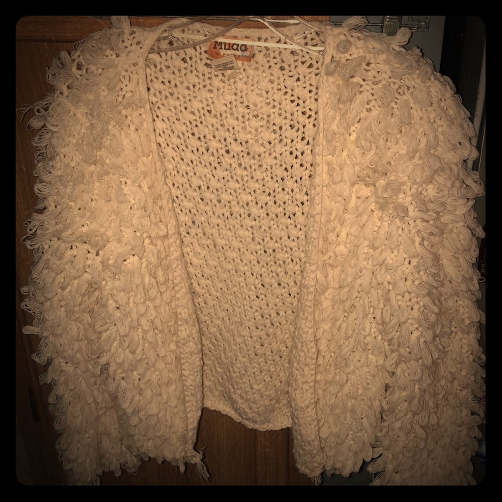 Fuzzy knit sweater